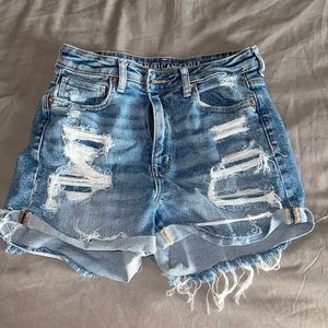 Distressed American Eagle Mom Shorts